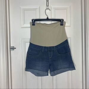Bella Vida Maternity Jean Shorts Size Small